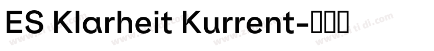 ES Klarheit Kurrent字体转换